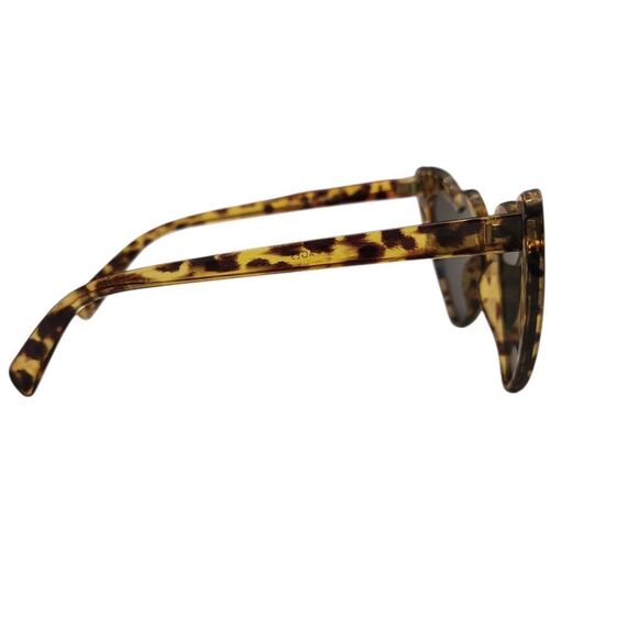 Heart Shaped Cats Eye Leopard Sunglasses with NEW Soft Leather Case - Picture 4 of 11